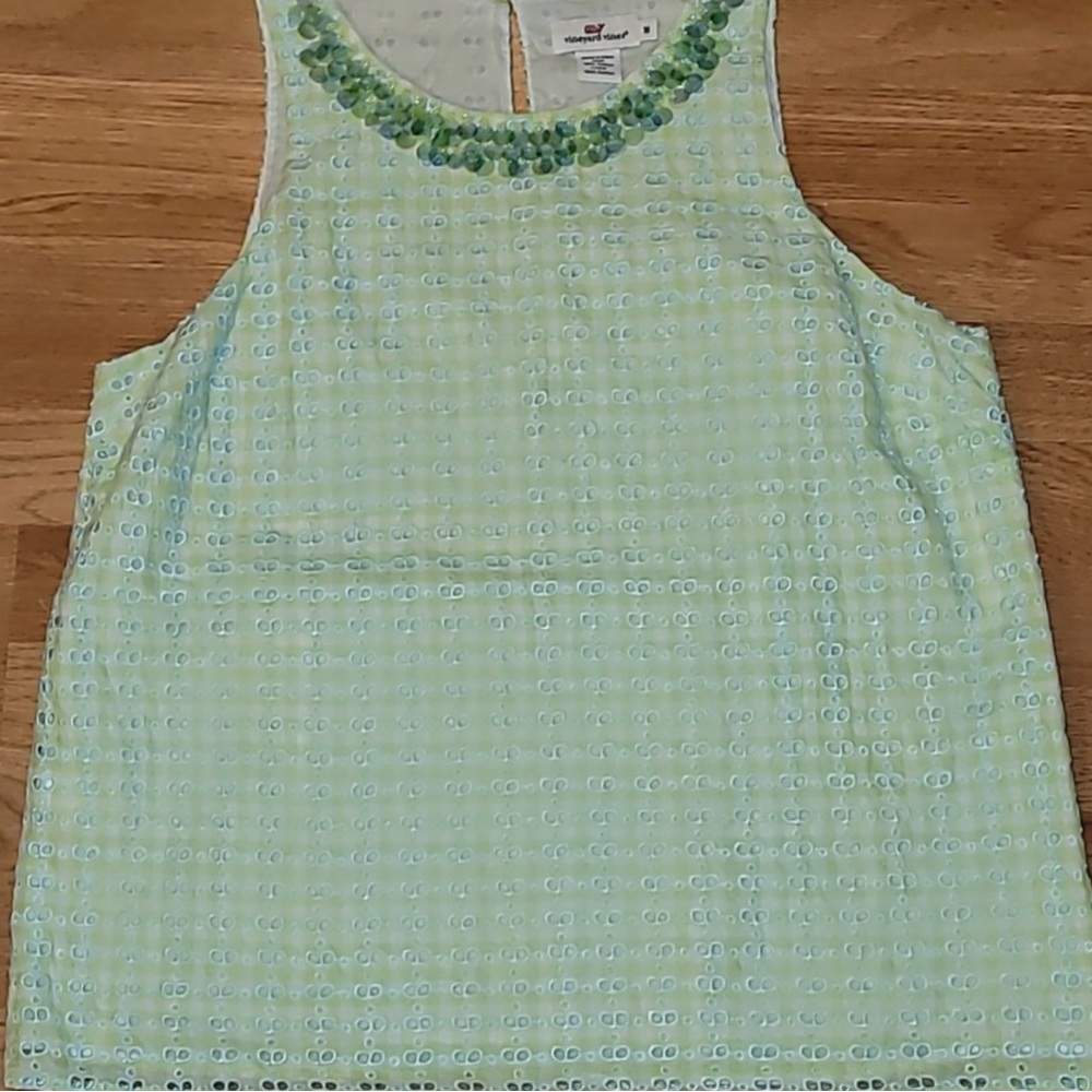 Vineyard Vines sleeveless eyelet top
